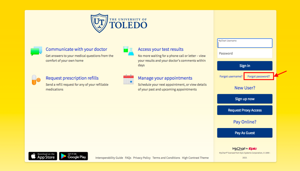 University Of Toledo Medical Center Patient Portal
