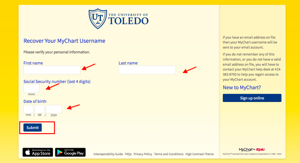 University Of Toledo Medical Center Patient Portal