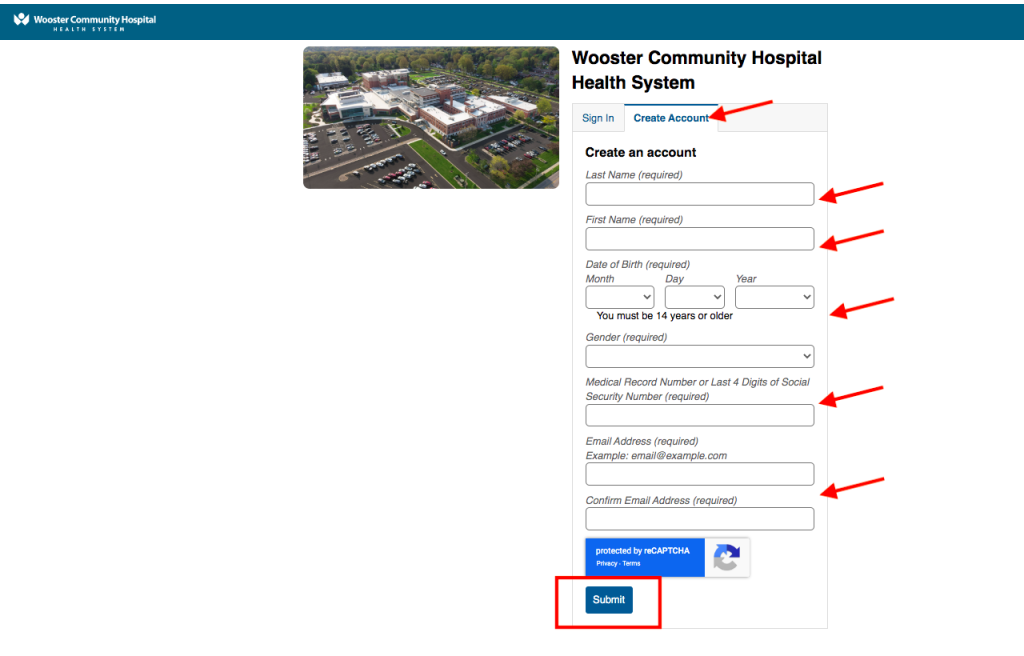 Wooster Community Hospital Patient Portal 