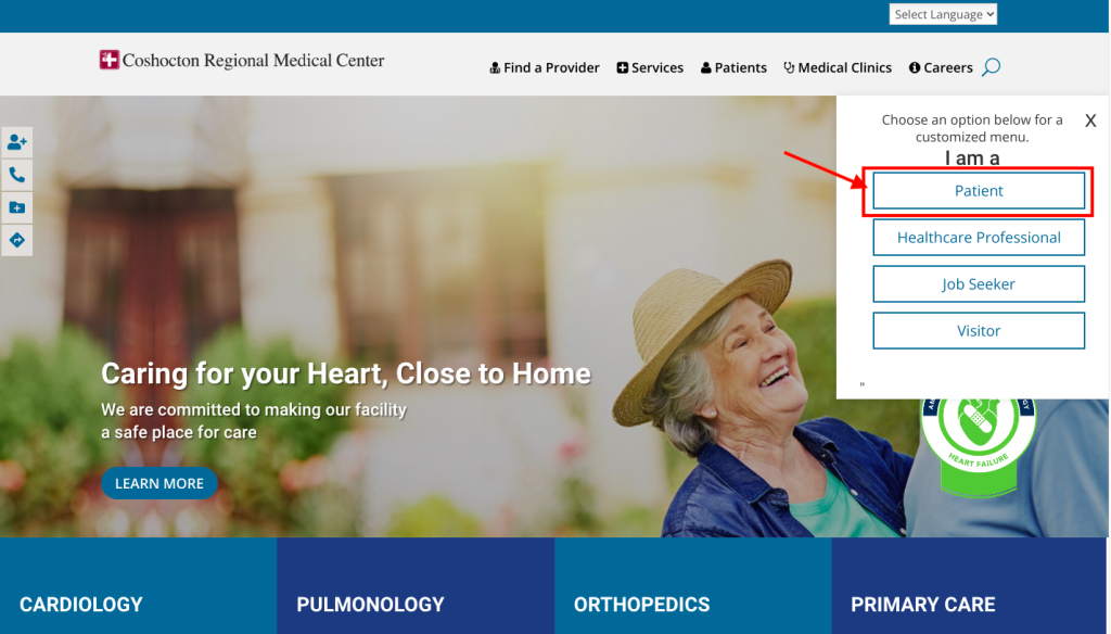 Coshocton Regional Medical Center Patient Portal