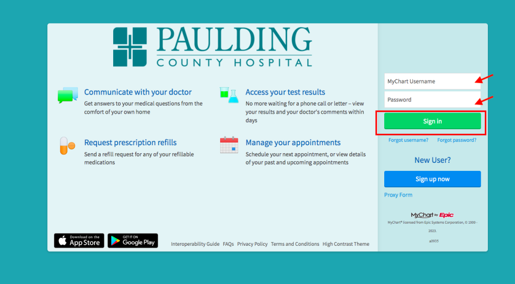 Paulding County Hospital Patient Portal