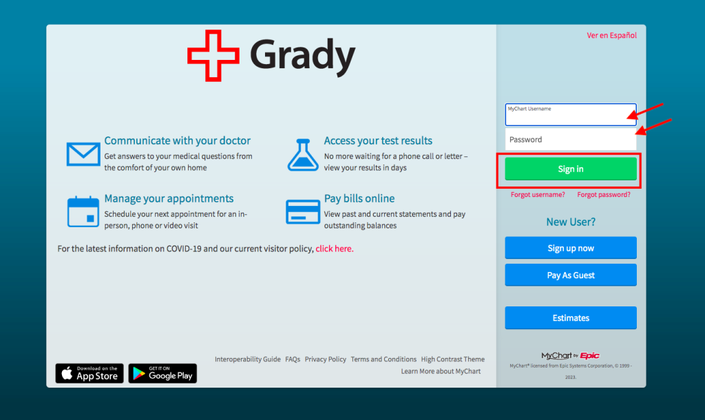 Grady Memorial Hospital Patient Portal