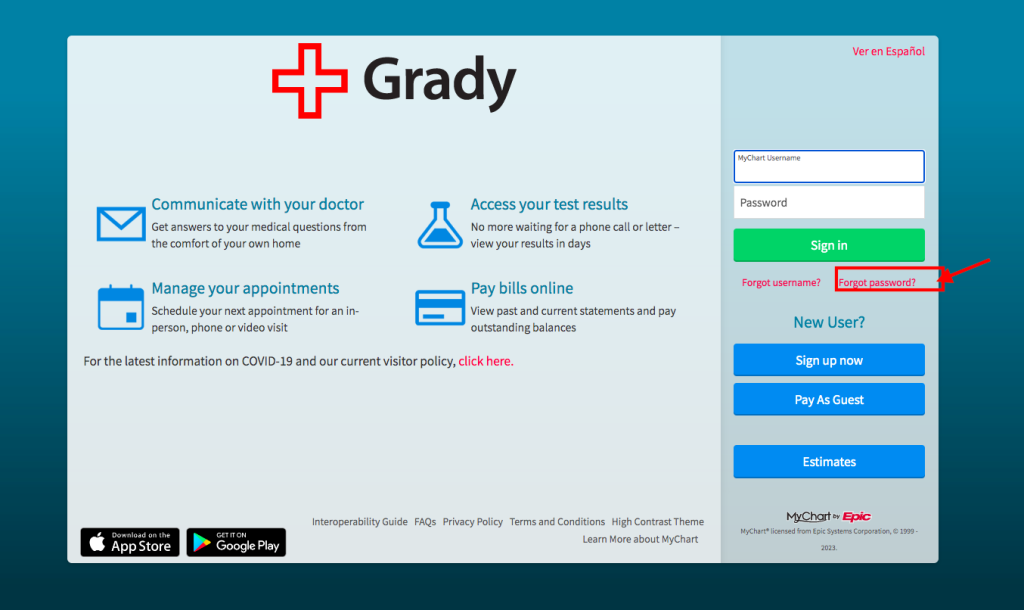 Grady Memorial Hospital Patient Portal
