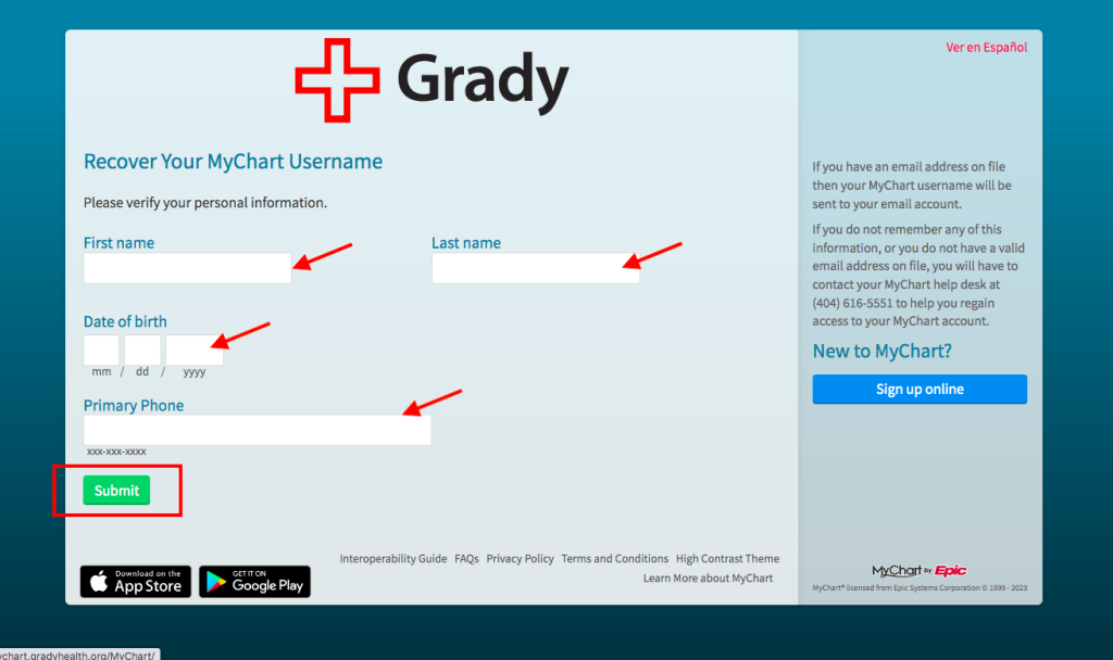 Grady Memorial Hospital Patient Portal