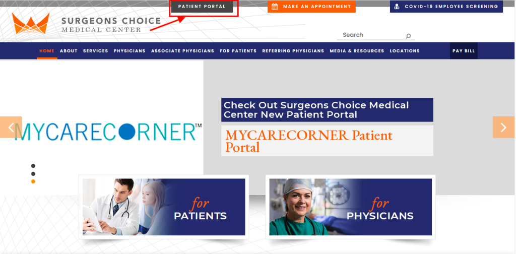 Surgeons Choice Medical Center Patient Portal
