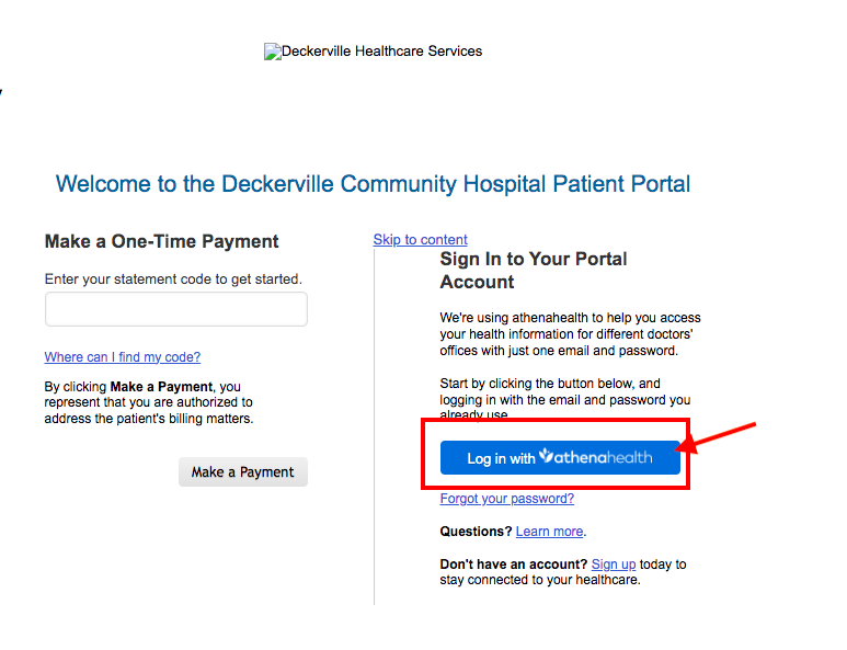Deckerville Community Hospital Patient Portal 