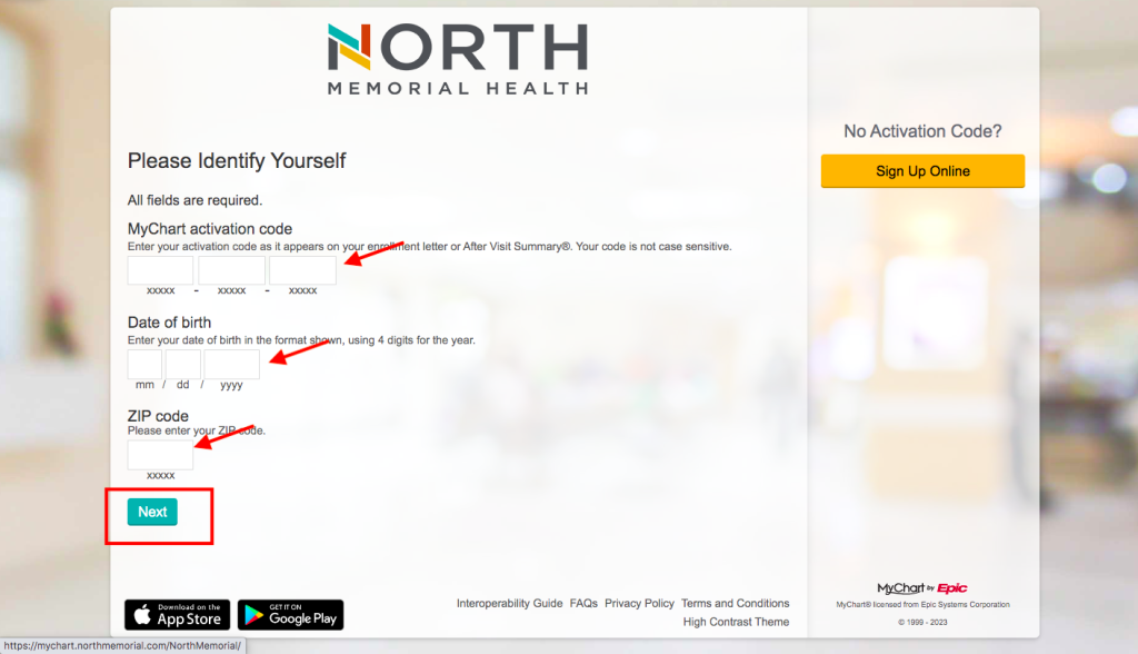 North Memorial Health Hospital Patient Portal
