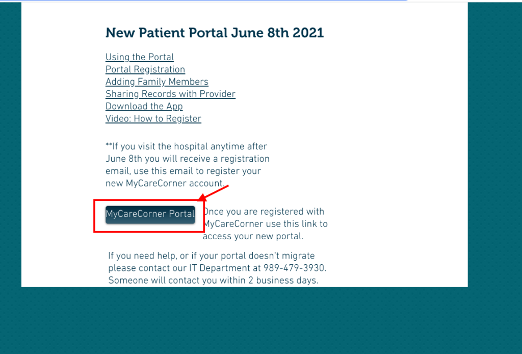Harbor Beach Community Hospital Patient Portal 