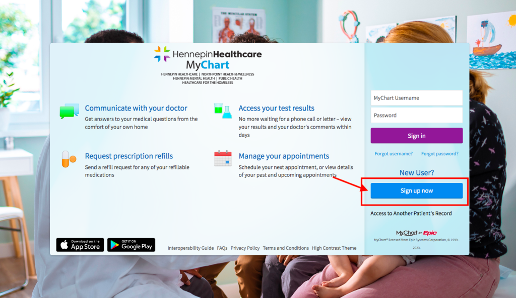 Hennepin County Medical Center Patient Portal