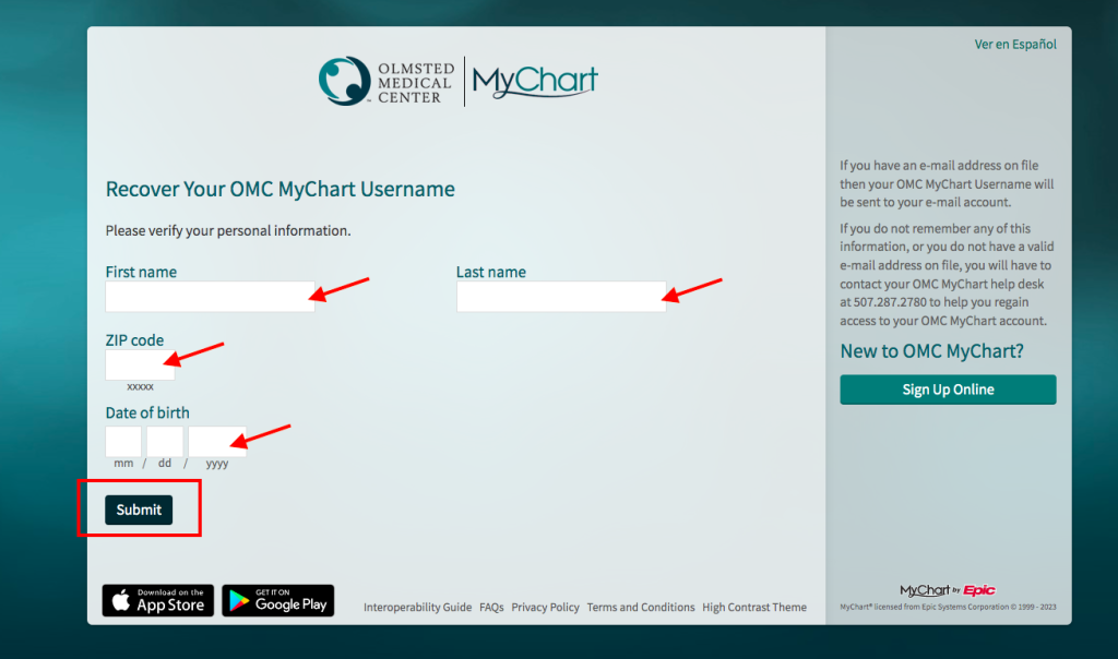 Olmsted Medical Center Patient Portal