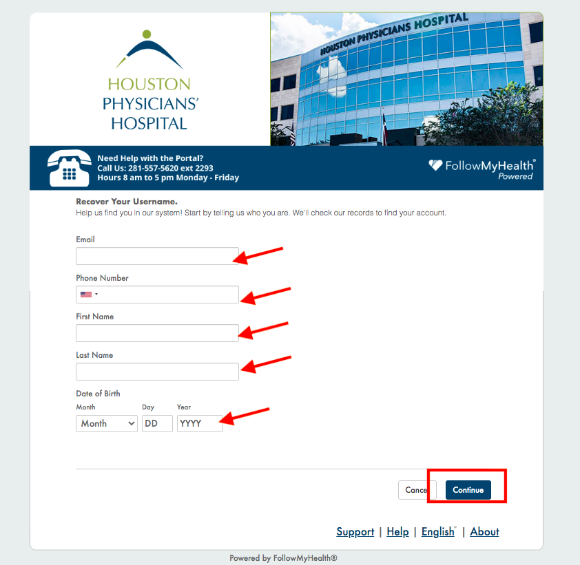 Houston Physicians Hospital Patient Portal