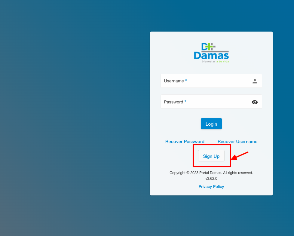 Hospital Damas Patient Portal