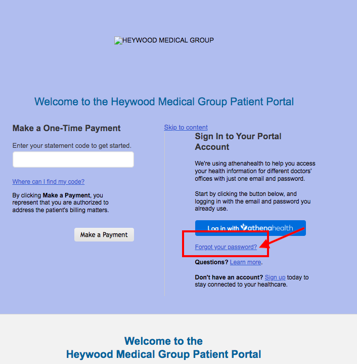 Athol Memorial Hospital Patient Portal