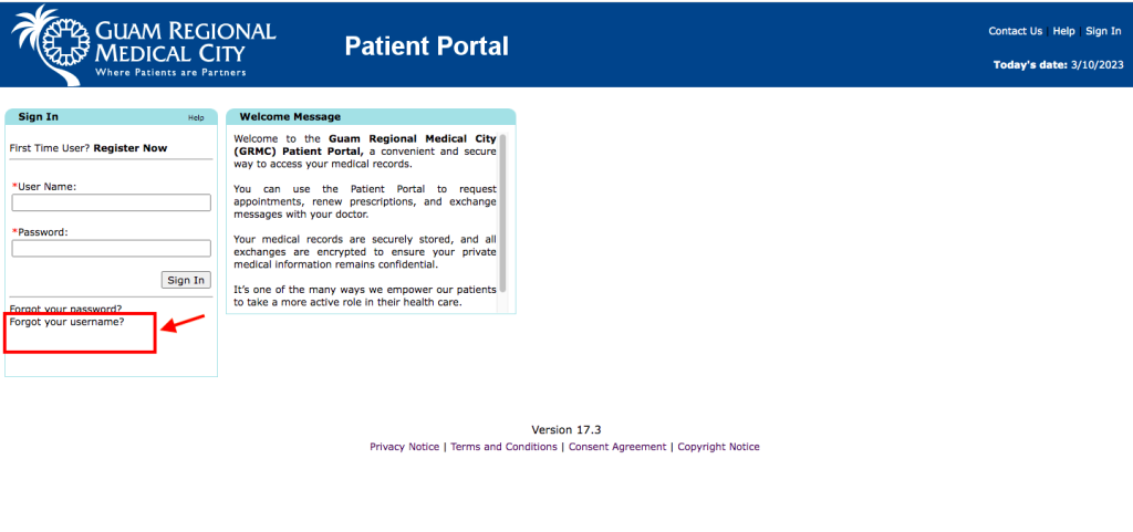 Guam Regional Medical City Patient Portal