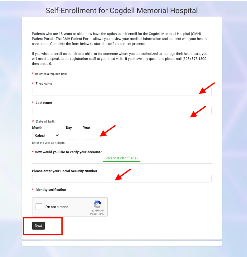 Cogdell Memorial Hospital Patient Portal