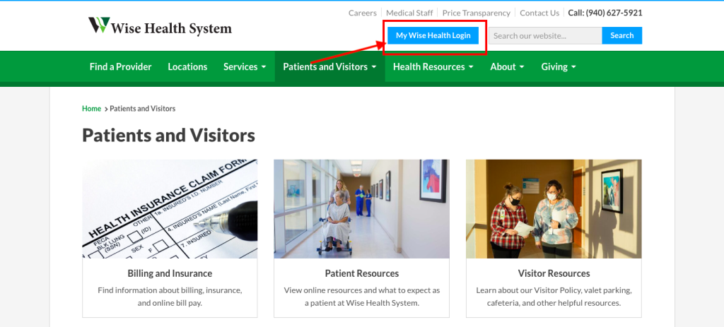 Wise Regional Health System Patient Portal