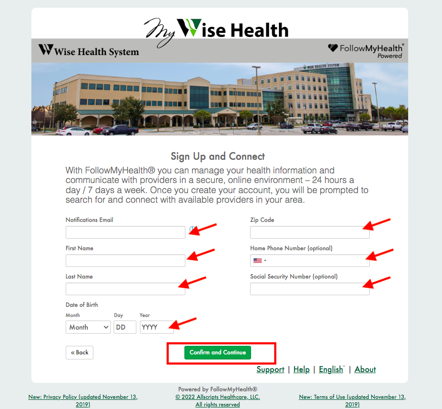 Wise Regional Health System Patient Portal