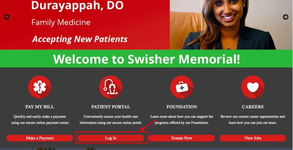 Swisher Memorial Hospital Patient Portal