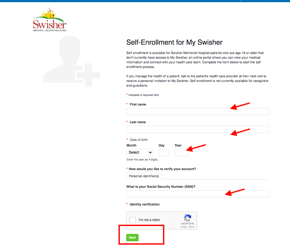 Swisher Memorial Hospital Patient Portal