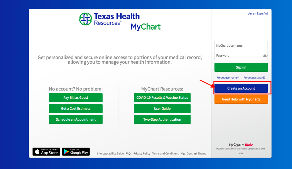Texas Health Center For Diagnostics & Surgery Patient Portal