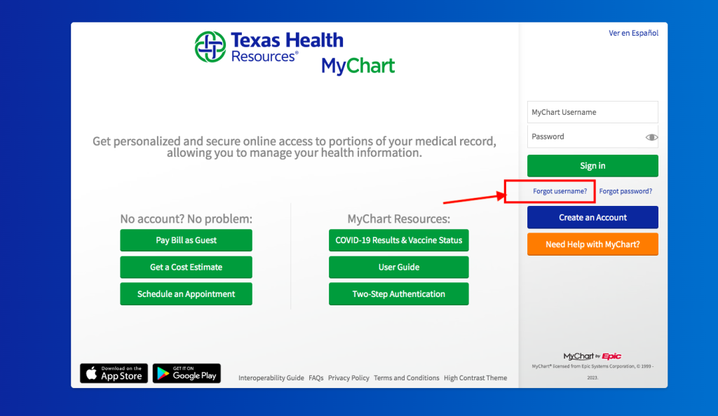 Texas Health Center For Diagnostics & Surgery Patient Portal