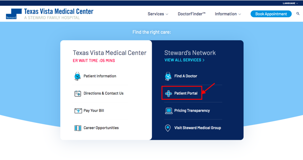 Texas Vista Medical Center Patient Portal 