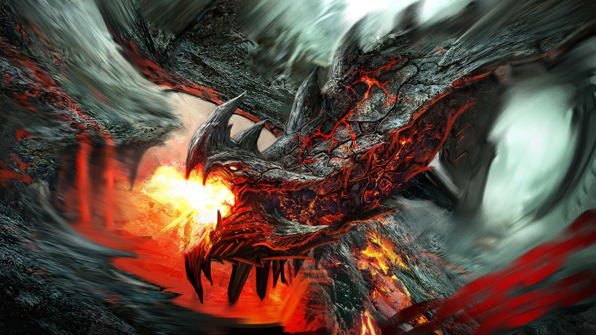 Fire Lava Dragon
