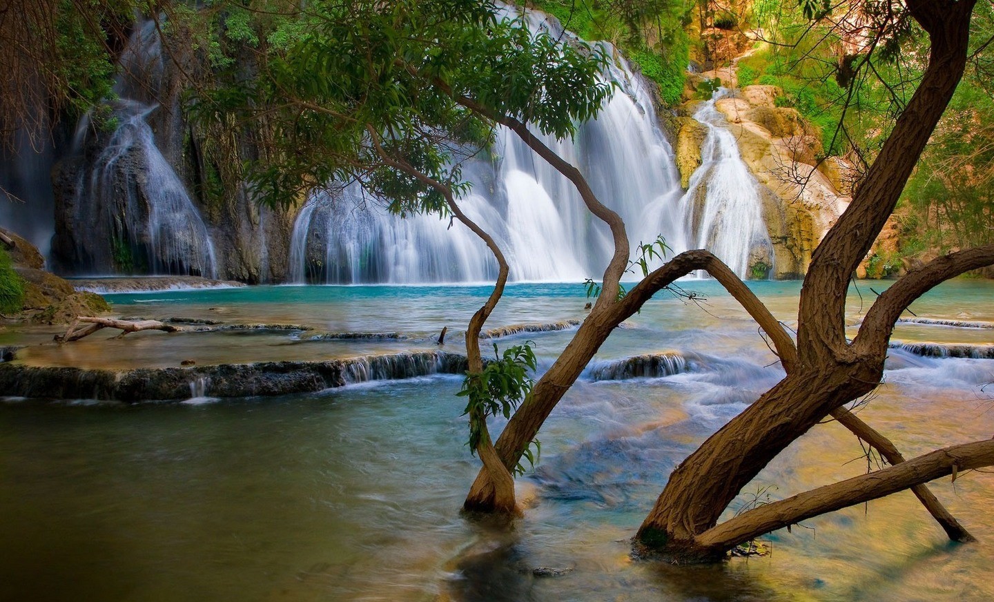 Waterfall Nature HD Wallpaper For WideScreen