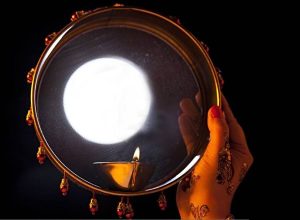 karva chauth moon images