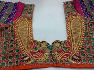 cutwork blouse design 