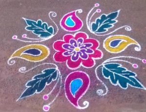 simple easy rangoli design 