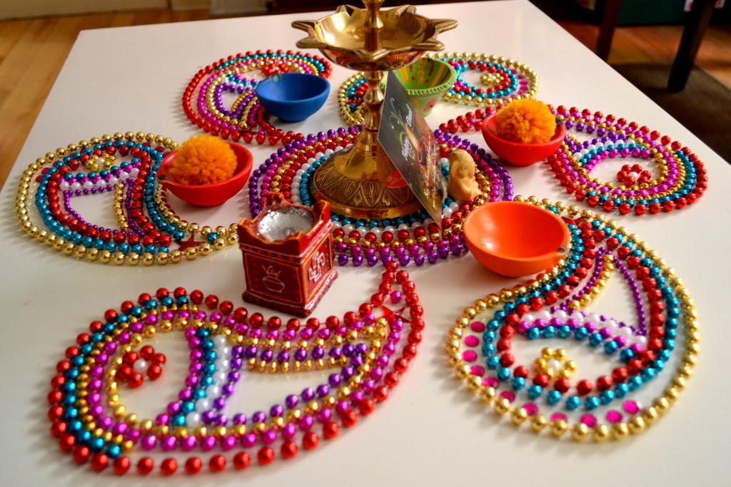 happy diwali kundan rangoli designs