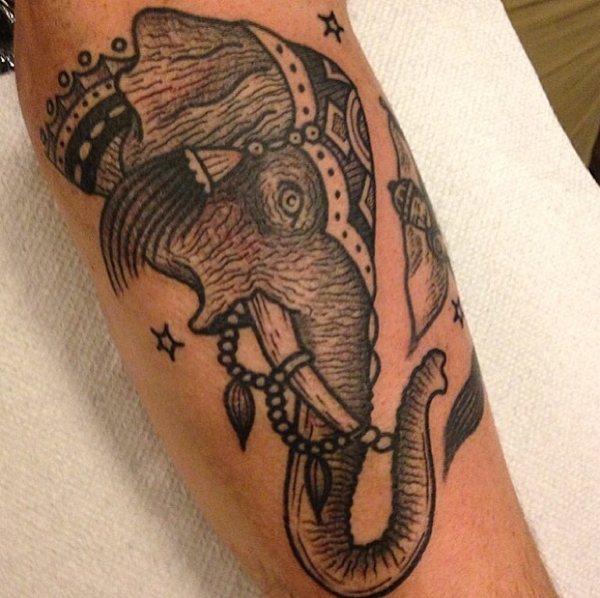 Elephant Tattoo Designs On Hand For Men