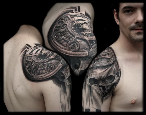 Cool Shoulder Tattoo Design For Men
