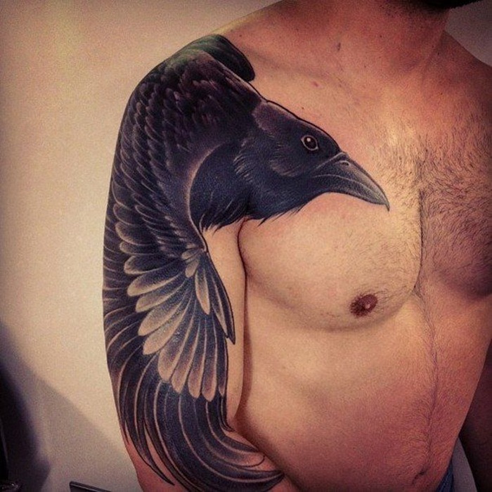 Eagle Shoulder Tattoo Design For Men