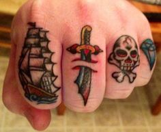 Finger Tattoo Design For Men