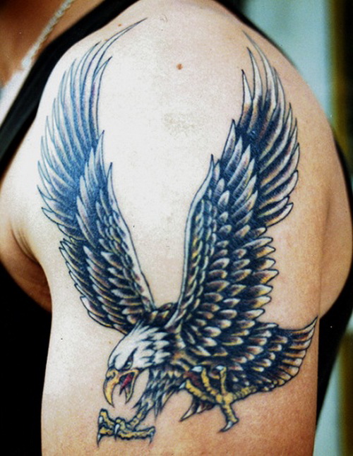 Eagle Shoulder Tattoo Design For Men