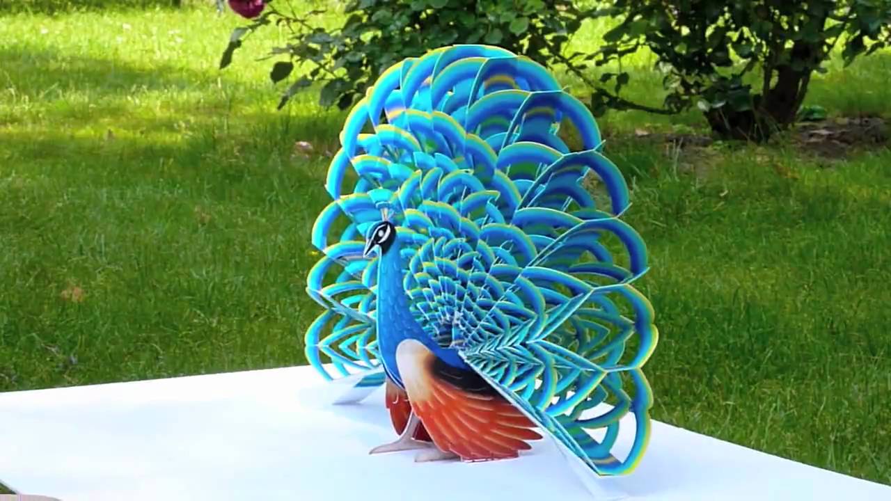 peacock beautiful paper craft images 