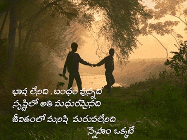friendship quotes in telugu