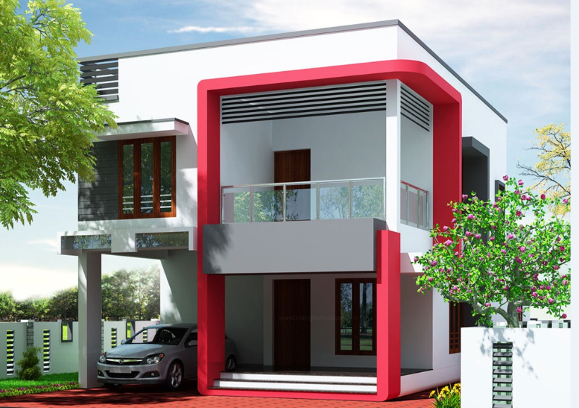 exterior design in small place