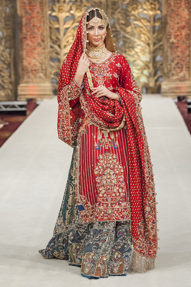 pakistani bridal wedding sharara dress 