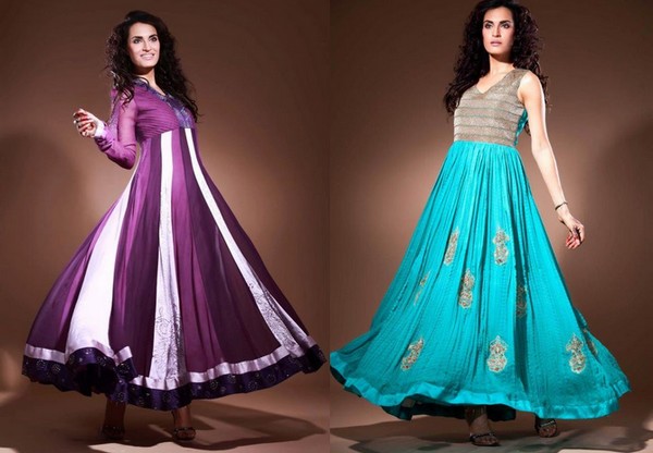 pakistani anarkali suits designs for party 