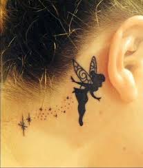 behind the ear tattoos for females 