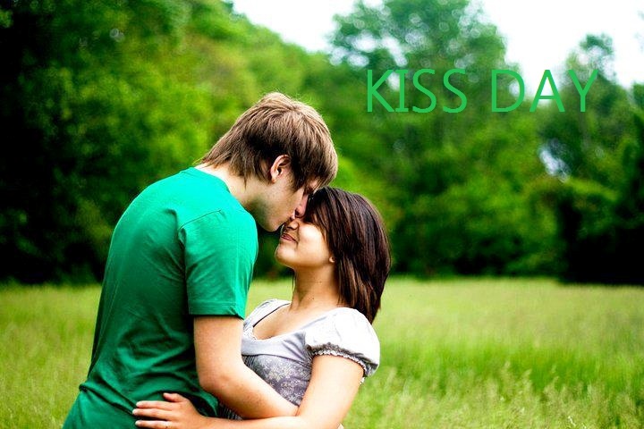 happy kiss day couple images 