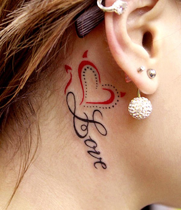best behind the ear tattoo designs 