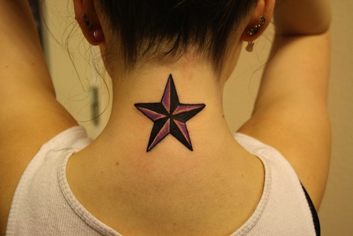 star shape tattoo design 