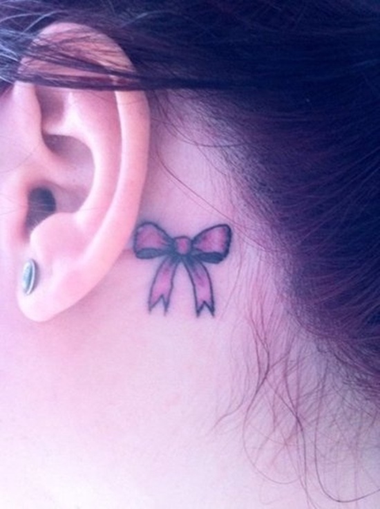 small tattoo designs behind the ear 