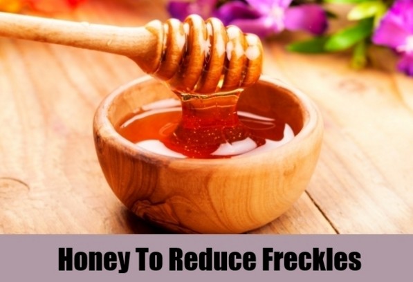 Honey for the removal of freckles