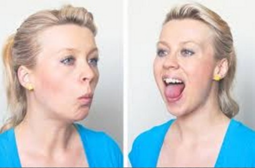Jaw release exercise fto loose face fat