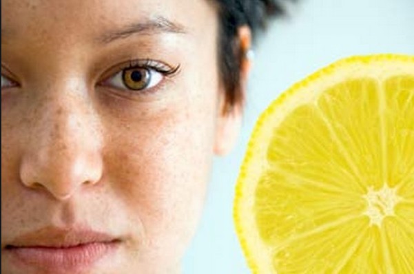 Lemon for the removal of freckles